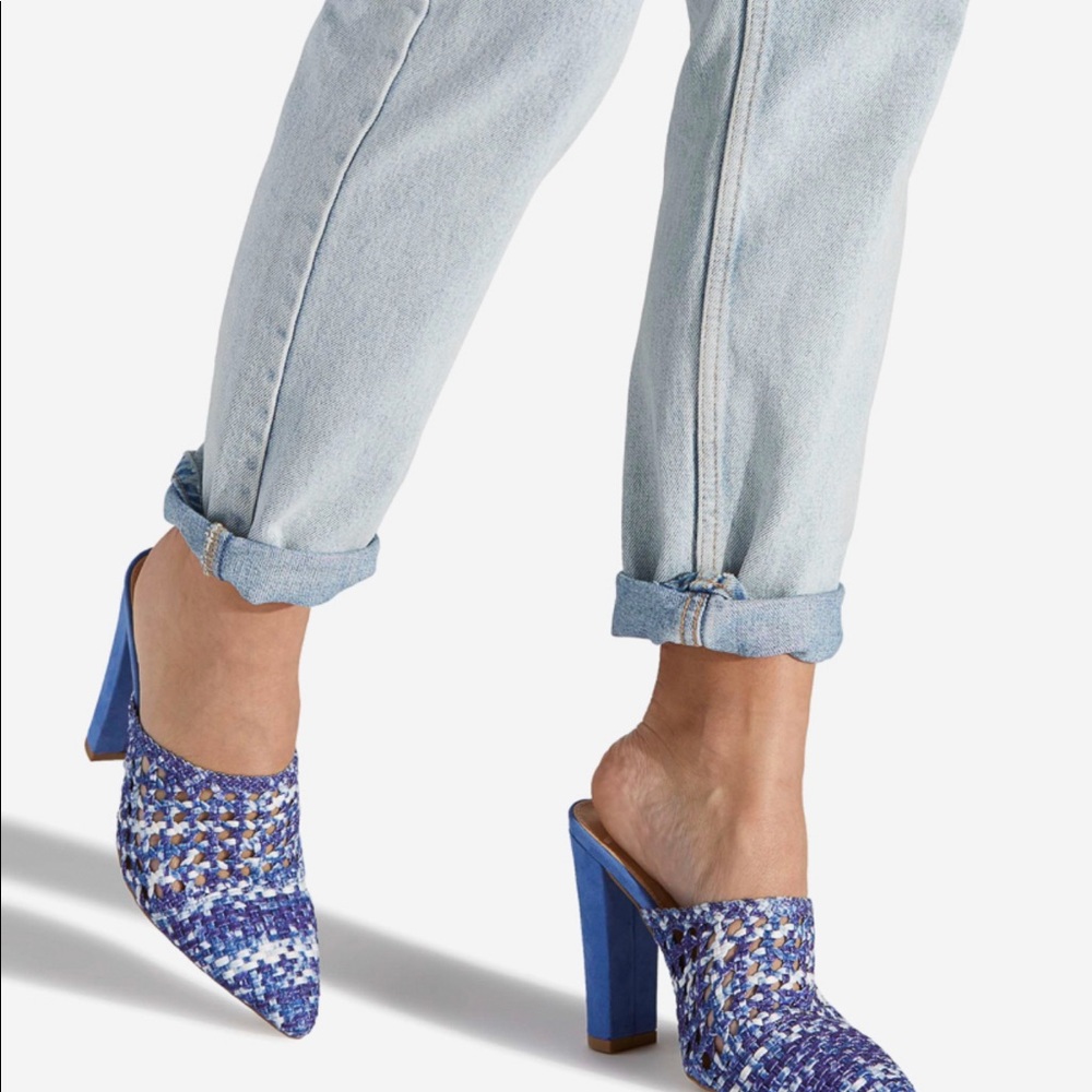 NWOB SHOE DAZZLE KENZIE WOOVEN MULE PUMP - Picture 1 of 8